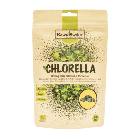 Ekologisk chlorella - Rawpowder 300 tabletter