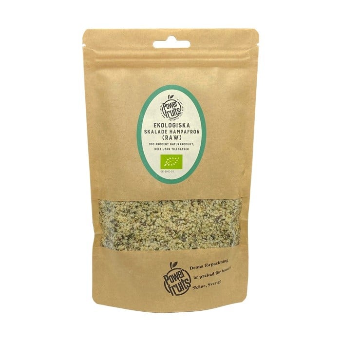 Powerfruits Ekologiska Hampafrön (skalade) 250g