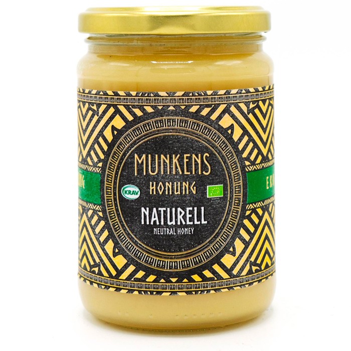 Munkens Honung Naturell 500g KRAV