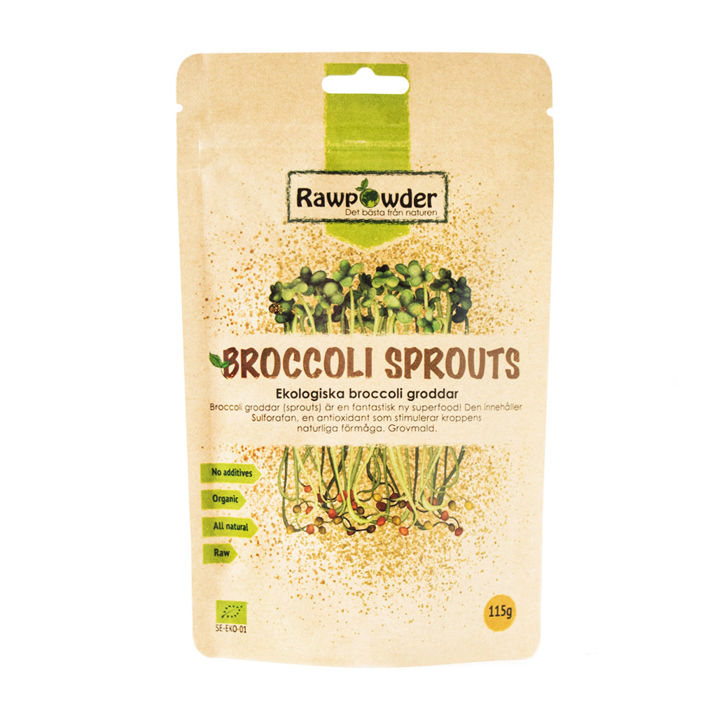 Broccoligroddar 115g - Rawpowder