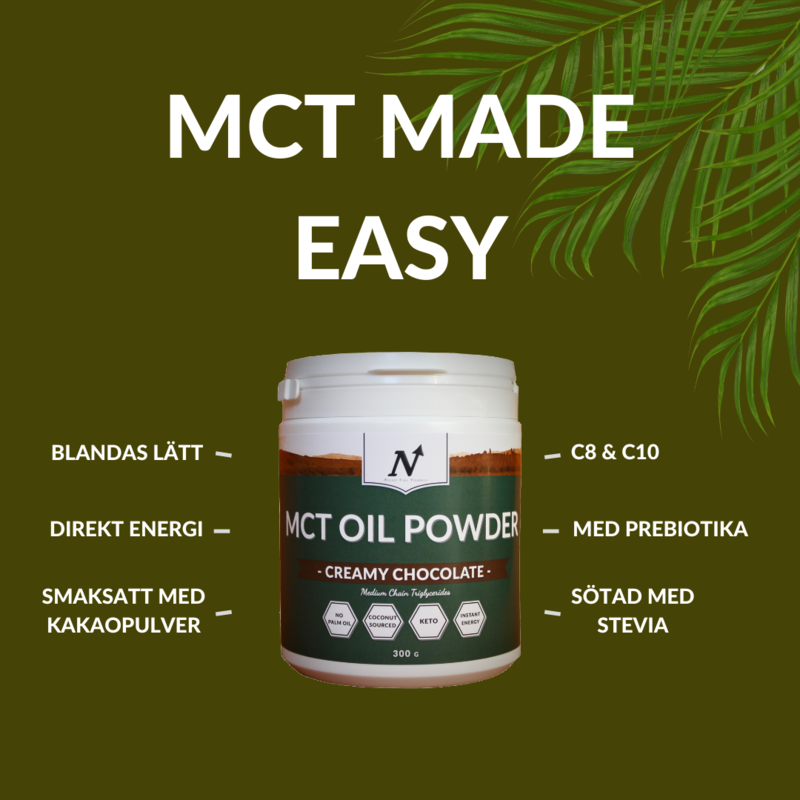 Nyttoteket MCT Oil Powder 300g Creamy Chocolate
