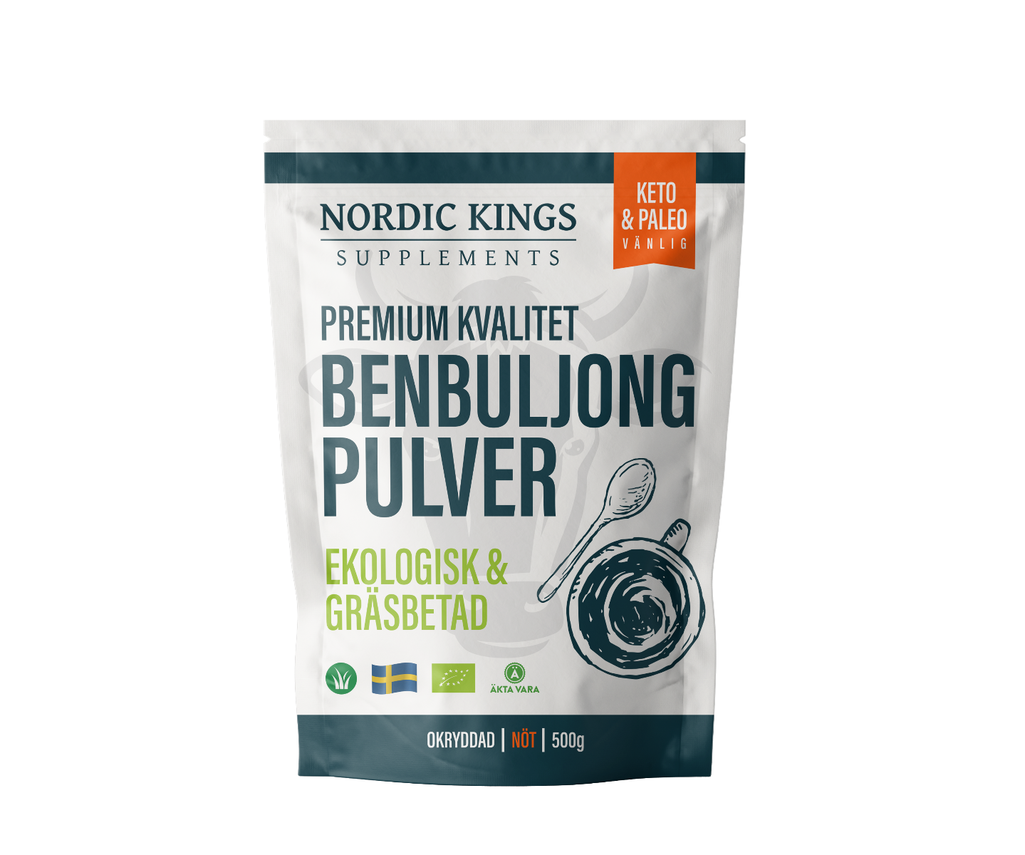 Nordic Kings, Benbuljong Premium – 100% Gräsbetad & Ekologisk