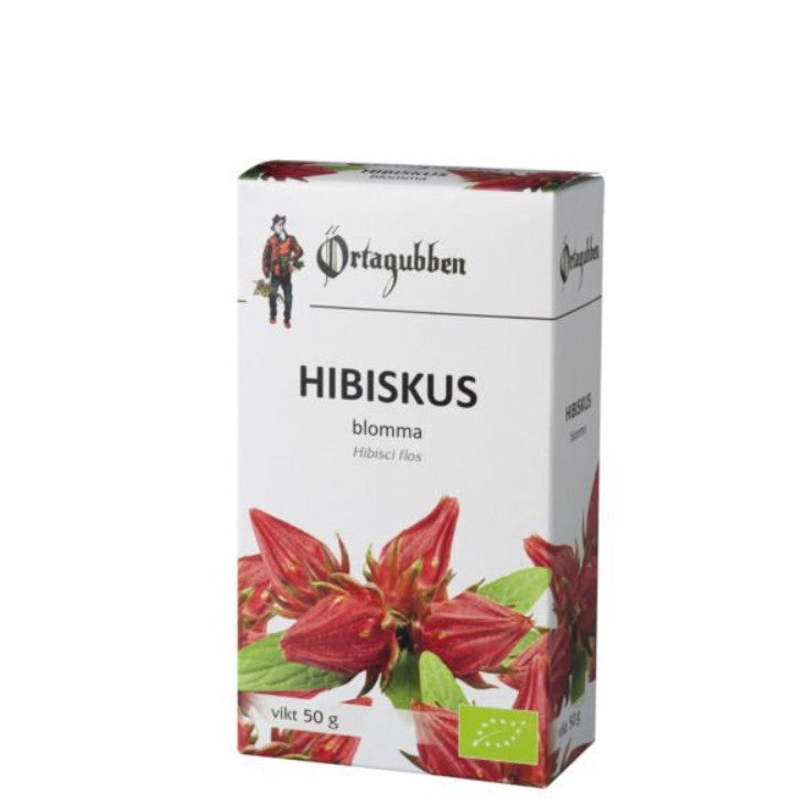 Örtagubben Hibiskud hel blomma 50g