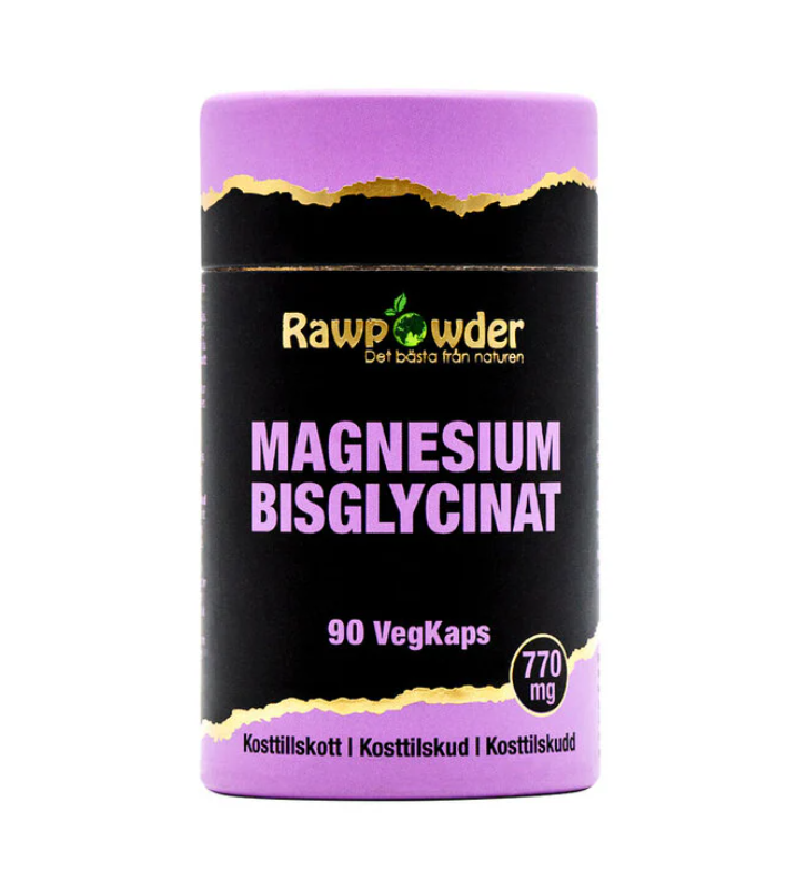 Rawpowder Magnesium Bisglycinat 770mg 90 kapslar