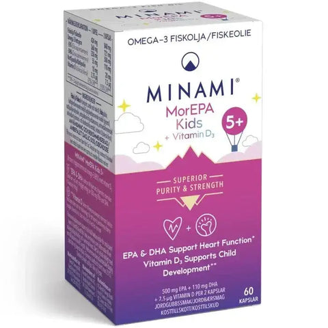 Minami MorEPA Kids Omega-3 85% 60 kapslar Naturligt.se