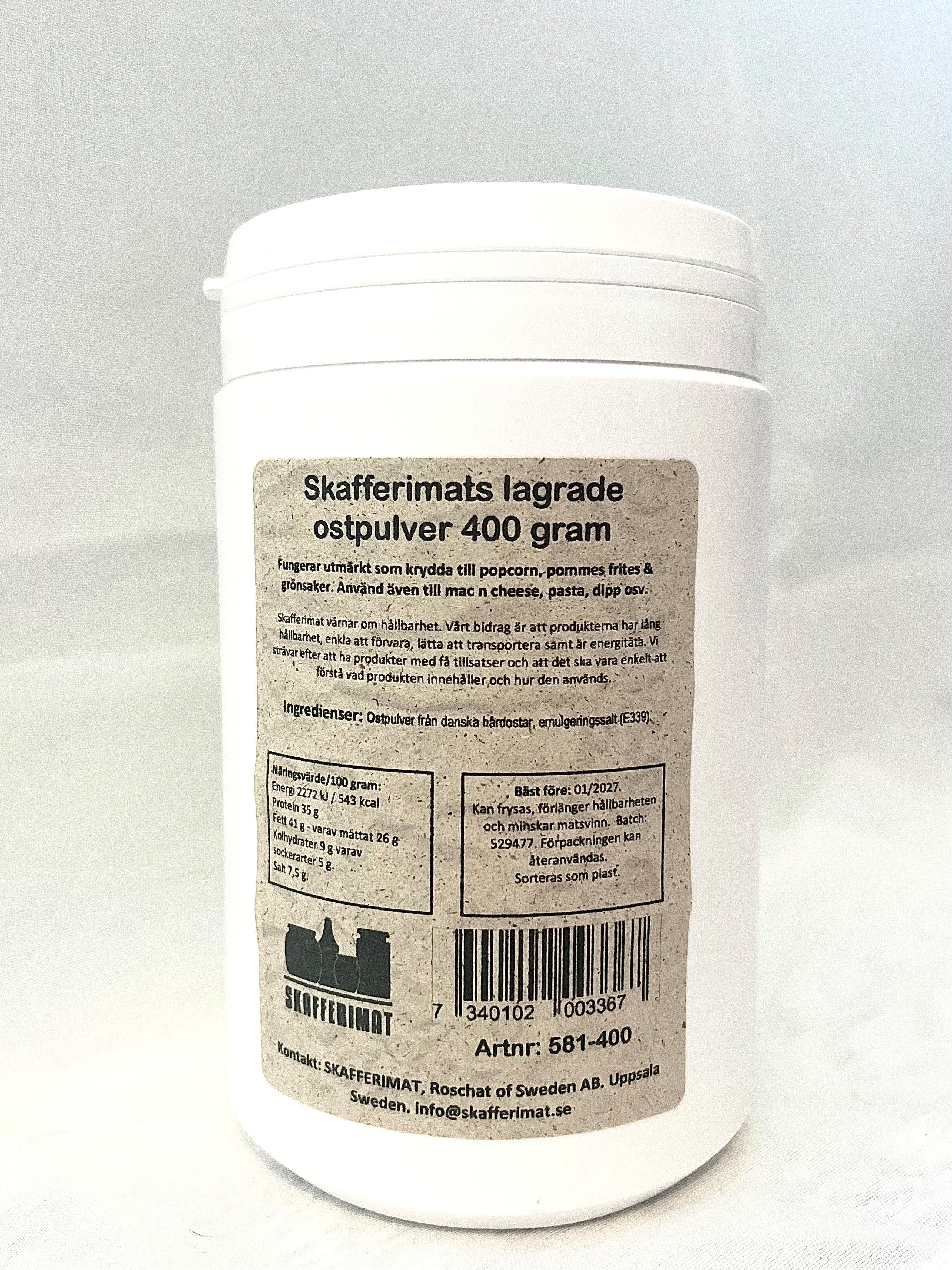 Skafferimat, Storpack, Ostpulver 400 gram