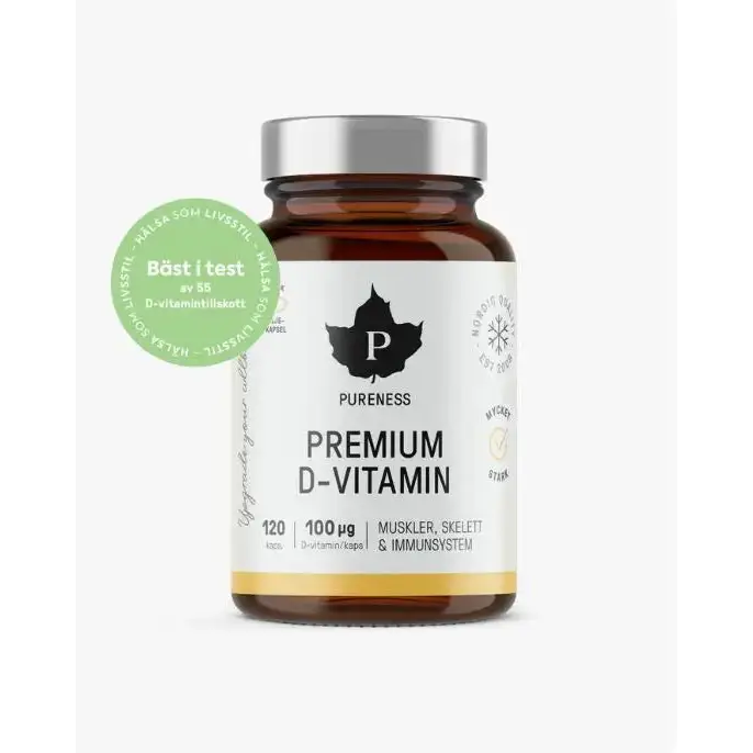 Premium D-Vitamin - 60 kapslar Pureness