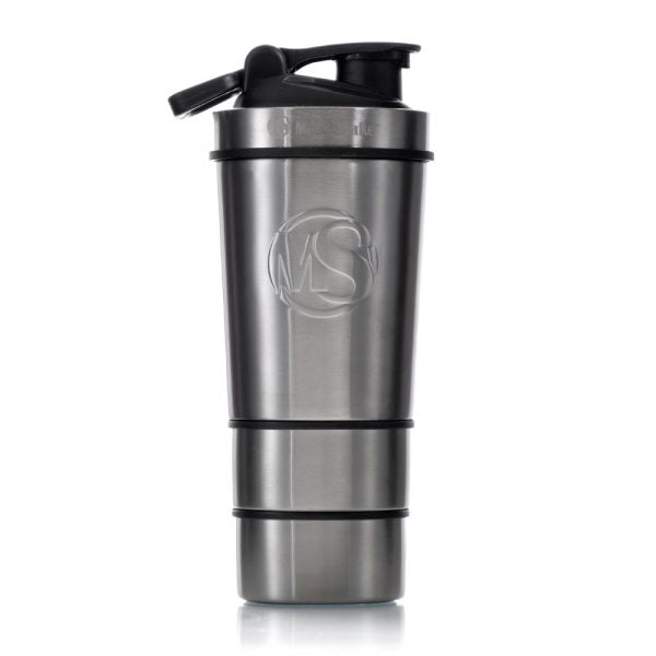 MetalShake Silver Steel 600ml