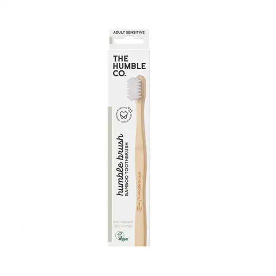 The Humble Co Tandborste bambu vit medium The Humble Co