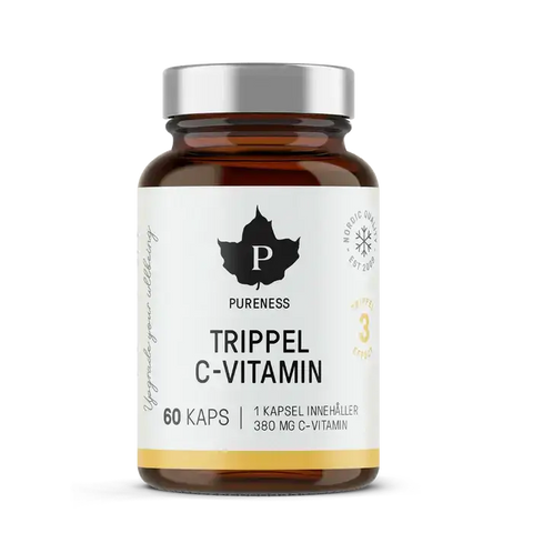 Trippel C-vitamin - 60 kapslar Pureness
